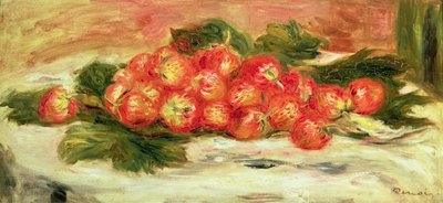 Fraises sur une nappe blanche - Pierre Auguste Renoir